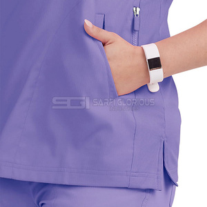 Uniforme de Enfermera de Algodón de Secado Rápido al por Mayor, Uniforme Quirúrgico de Secado Rápido para Uso Hospitalario en Pakistán, Hecho de Tela de Punto - Product Image 2