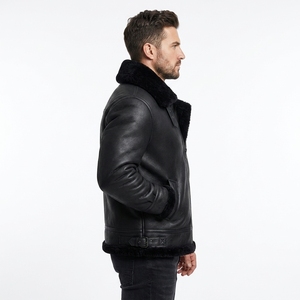 Chaqueta de Cuero para Hombre al por Mayor, Ropa Exterior Casual de Moda, Chaqueta Estilo Motociclista con Diseño Personalizado, Fabricante y Proveedor OEM ODM - Product Image 4