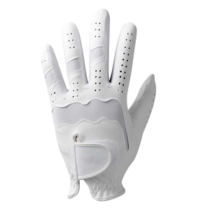 Gants de golf pour gaucher en cuir véritable durable, couleur personnalisée, qualité professionnelle, légers, résistants aux intempéries, ajustables - Product Image 1