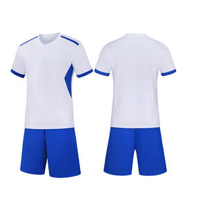 Vente en gros de maillots de football rouge et blanc pour enfants OEM 100% polyester sublimation imperméable séchage rapide uniforme de sport - Product Image 1