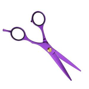 กรรไกรตัดผมมืออาชีพเคลือบสีม่วงสดใส ขนาด 6.5 นิ้ว สำหรับช่างทำผม รับผลิตแบบ OEM ODM - Product Image 3
