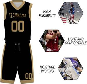 Tenue de basketball pour hommes, équipement d'équipe personnalisé, maillot et short, vêtements de sport légers, respirants, tenue d'entraînement élégante - Product Image 6