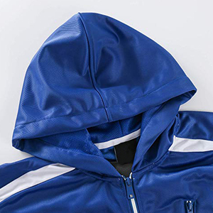 ชุดวอร์มกันลมน้ำหนักเบาสำหรับผู้ชาย ผลิตจากโพลีเอสเตอร์และไนลอน รับสกรีนโลโก้ กันน้ำ เหมาะสำหรับกิจกรรมกลางแจ้งในฤดูหนาว ลายเรียบ - Product Image 3