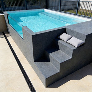 Piscina Container Personalizzata da 20 Piedi in Acrilico Fibra di Vetro e Mosaico di Legno Piscina Spa Vasca Idromassaggio per Esterni Giardino di Lusso Fuori Terra - Product Image 4