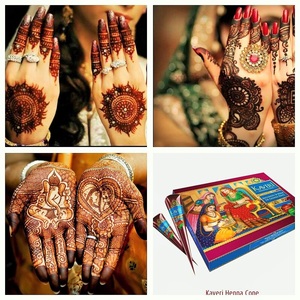 12 Pcs Natural <b>Henna</b> <b>Cone</b> Pack, Kaveri Natural <b>Henna</b> <b>Cone</b> - Product Image 2