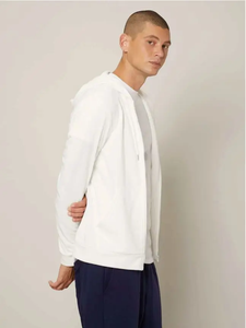 2025 pull pour hommes 100% coton surdimensionné de haute qualité Logo personnalisé couleur blanche avec sweat à capuche d'impression personnalisée pour unisexe - Product Image 4