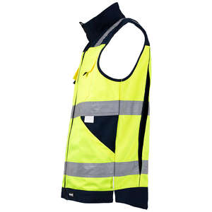 Chaleco de Seguridad Reflectante Fluorescente Impermeable de Alta Visibilidad Unisex para Trabajo con Logotipo, Poliéster para Construcción - Product Image 3