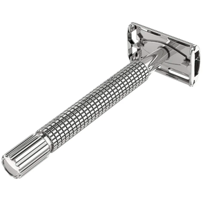 มีดโกนหนวดสำหรับร้านตัดผมชายด้ามจับยาวมีดโกนปลอดภัยมีดโกนใบมีดขอบสองด้านทำจากสเตนเลสสตีล - Product Image 5