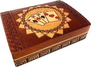 ที่ใส่ไพ่สำรับไพ่ทำด้วยมือไม้กล่องใส่ไพ่ทำด้วยมือ - Product Image 6