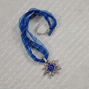 Vintage Style Oktoberfest Edelweiss <b>Necklace</b> Bavarian Dirndle <b>Costume</b> with Rhinestone TT-702 Dirndl Hooks Fine Pendant <b>Necklaces</b> - Product Image 5