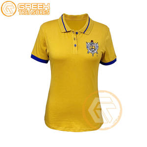 Venta al por mayor Sigma Gamma Rho mujeres camiseta hermandad ropa algodón Jersey alta calidad transpirable Polo mujeres ropa griega - Product Image 2