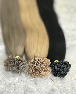 Extensiones de cabello negro de larga duración V-Tip Remy Uso diario - Product Image 3