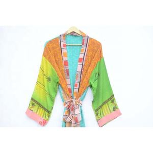 Kimono de dormir de manga larga para dama de honor, bata de seda, bata de baño, ropa de playa - Product Image 4