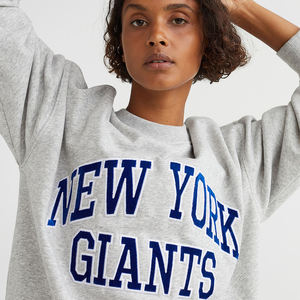 Sudadera Mujer Bordado Estampado Poliéster Algodón Personalizado Liso Cuello Redondo Sudadera Mujer Cuello Redondo Sudadera - Product Image 5