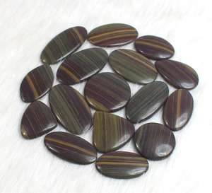 หินออบซิเดียนธรรมชาติอัญมณีหลวมขัดเงาสูงสำหรับทำจี้เงินทำมือ - Product Image 4