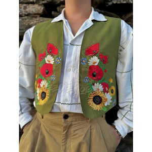 Gilets faits à la main sur mesure fabriqués au Pakistan Approvisionnement en vrac direct d'usine Gilet fait main en mélange de laine de qualité supérieure - Product Image 5