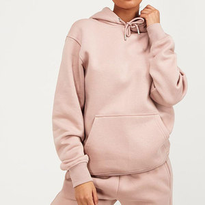 Sudadera con Capucha de Manga Larga de Algodón Tejido para Mujer, Invierno, Logotipo Personalizado, Sudadera Corta con Dobladillo sin Rematar - Product Image 3