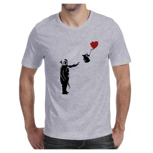 Wholesale 100% Cotton Custom Printing Oversized Heavyweight Men's T-shirt Graphic Falling Shoulder Sleeve <b>Tshirt</b> - Product Image 5