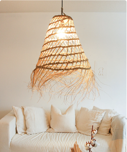 Lámpara colgante nórdica para decoración del hogar, cono grande marroquí con flecos, nuevo modelo 2023 - Product Image 3