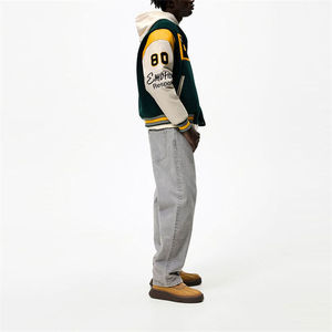 Chaqueta Varsity de Invierno Personalizada para Hombre, Transpirable, Ecológica, de Secado Rápido, Estilo Urbano, con Logotipo de Béisbol, de Lona, Poliéster/Algodón - Product Image 5