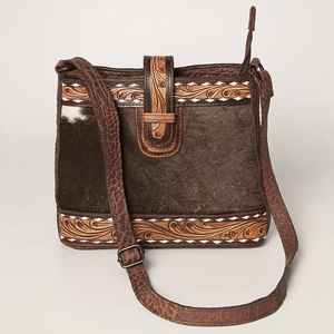 Bolso Tote de Cuero Genuino Estilo Bohemio Occidental para Mujer, Diseño Más Reciente de 2025, Decoración con Borlas Hechas a Mano, Disponible en Existencia - Product Image 2