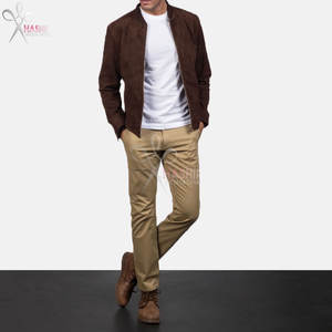 Veste bomber en cuir PU unisexe, doublure en toile douce classique, fermeture éclair, style décontracté, style aviateur, vêtements de mode, vestes en gros - Product Image 3