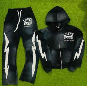 Vêtements décontractés personnalisés de haute qualité ensemble de survêtements pull vintage uni vierge pour hommes les plus vendus survêtements pour hommes - Product Image 4