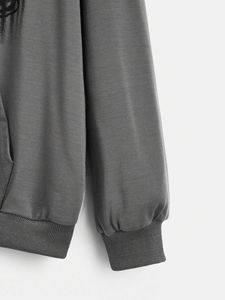 Sudadera con Capucha de Invierno para Mujer, Estilo Urbano, Tejido de Punto Grueso de Algodón, Estampado, Cierre Frontal Completo, Transpirable, Hecho en Pakistán - Product Image 4