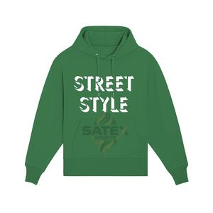Sweat à capuche pour homme de haute qualité, poids lourd, 100% coton, broderie sur la poche, style streetwear, col à capuche, motif uni, hiver - Product Image 1