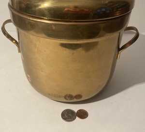 Vintage Brass <b>Ice</b> <b>Bucket</b> Cooler <b>Drinks</b> Beverages Heavy Duty Quality Kitchen Decor - Product Image 4