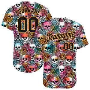 Poliéster sublimado equipo nombre Logo número impresión deportes Softball uniforme béisbol camisetas mujeres hombres béisbol Jerseys - Product Image 1