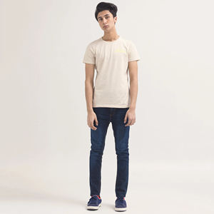 T-shirt respirant à manches courtes imprimé de logo personnalisé 100% coton pour hommes vente en gros bas prix meilleure qualité - Product Image 2