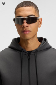 เสื้อแขนยาวปักซิปรูดแบรนด์โลโก้ของผู้ชายผ้าฝ้าย100% ผลิตโดย huzaifa - Product Image 2