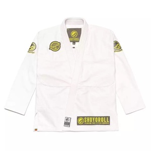Kimono de Jiu-Jitsu Brésilien Shoyorol personnalisé blanc professionnel, uniforme de BJJ 100% coton, ensemble d'uniformes de Jiu-Jitsu, arts martiaux - Product Image 1