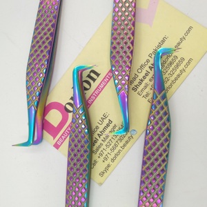 Professional Diamond Grip <b>Eyelash</b> <b>Tweezers</b> Stainless Steel Private Logo Volume <b>Tweezers</b> Grafted <b>Eyelash</b> Extension <b>Tweezers</b> - Product Image 2