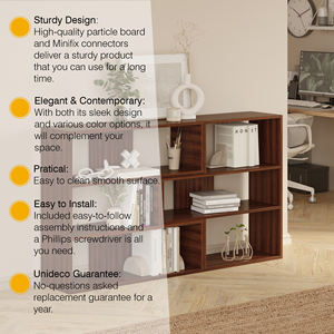 Aruba moderno elegante diseño de madera modular horizontal librería resistente elegante sala de estar hogar Oficina escuela conjunto envío gratis - Product Image 4