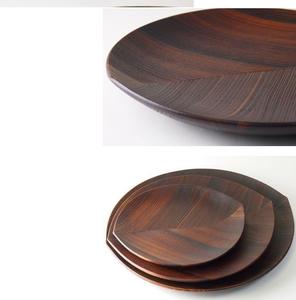 Bandeja de servir de madera natural con aspecto elegante para el hogar, hotel, desayuno, té, café, refrigerios, bandeja de presentación, decoración para comedor y sala de estar - Product Image 5