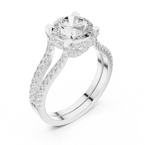 10K <b>Infinity</b> Style Engagement Ring for Lovers - Product Image 5