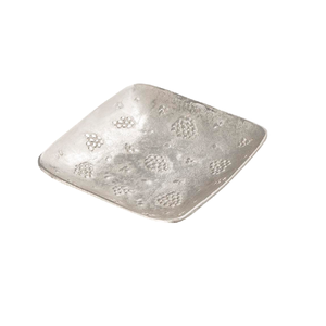 Plateau de service en aluminium, design unique argenté, élégant, luxueux, décoratif - Product Image 3
