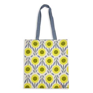 Sac fourre-tout en toile de coton à imprimé floral, vente chaude |   Sac de courses réutilisable de luxe écologique |   Sacs fourre-tout personnalisés avec logo imprimé - Product Image 1