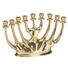 menorah Brass Menorah Candle Holder Jewish Hanukkah <b>Lamp</b> Decorative Candle Stand Religious Decor - Product Image 2