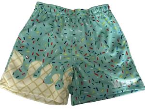 Pantalones cortos de verano de secado rápido de baloncesto de malla de helado de gofres personalizados pantalones cortos transpirables de goteo de helado para hombres pantalones cortos de aspersión - Product Image 6