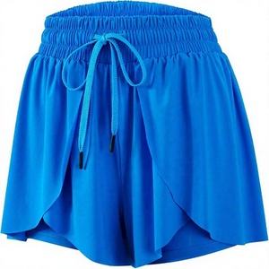 Shorts de jogging athleisure pour femme, été, respirants, imperméables, séchage rapide, écologiques, coupe-vent, 100% coton, bouton uni - Product Image 1