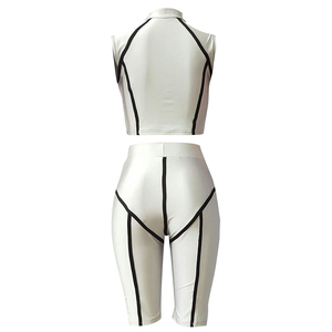 Leggings et soutien-gorge sans couture taille haute ensemble deux pièces de yoga respirant et confortable pour les femmes vêtements de fitness - Product Image 3