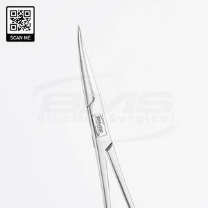 Forceps de vasectomie manuels de qualité supérieure, pointes aiguisées, courbés, en acier inoxydable, sans scalpel, forceps de dissection NSV, 14,5 cm, ISO13485 - Product Image 3
