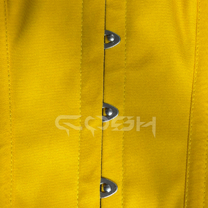 Corsés de Entrenamiento de Cintura de Algodón Amarillo de Primera Calidad con Doble Refuerzo de Acero y Anillos en D Plateados - Product Image 6