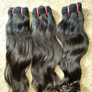 Cabello humano sin procesar indio recién llegado - Product Image 1