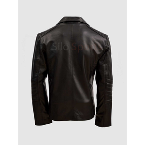 2025 OEM Factory-Made Classic Men's Original Black High Quality Cowhide Leather Jacket Heated Plus-Size Fashion Winter Jackets - Product Image 6