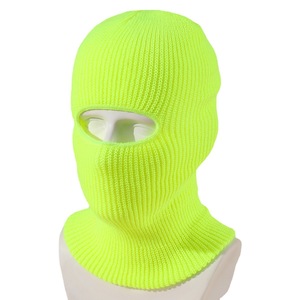 หน้ากากสกี Balaclava แบบเต็มรูปแบบกันลมระบายอากาศได้ดีมี1รูผ้าถักแบบกำหนดเองโลโก้ของคุณเอง - Product Image 5