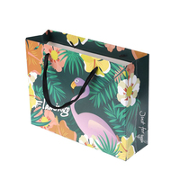 Promotion de logo de marque personnalisé imprimé Sac en papier avec poignée pour bijoux à provisions de luxe au détail